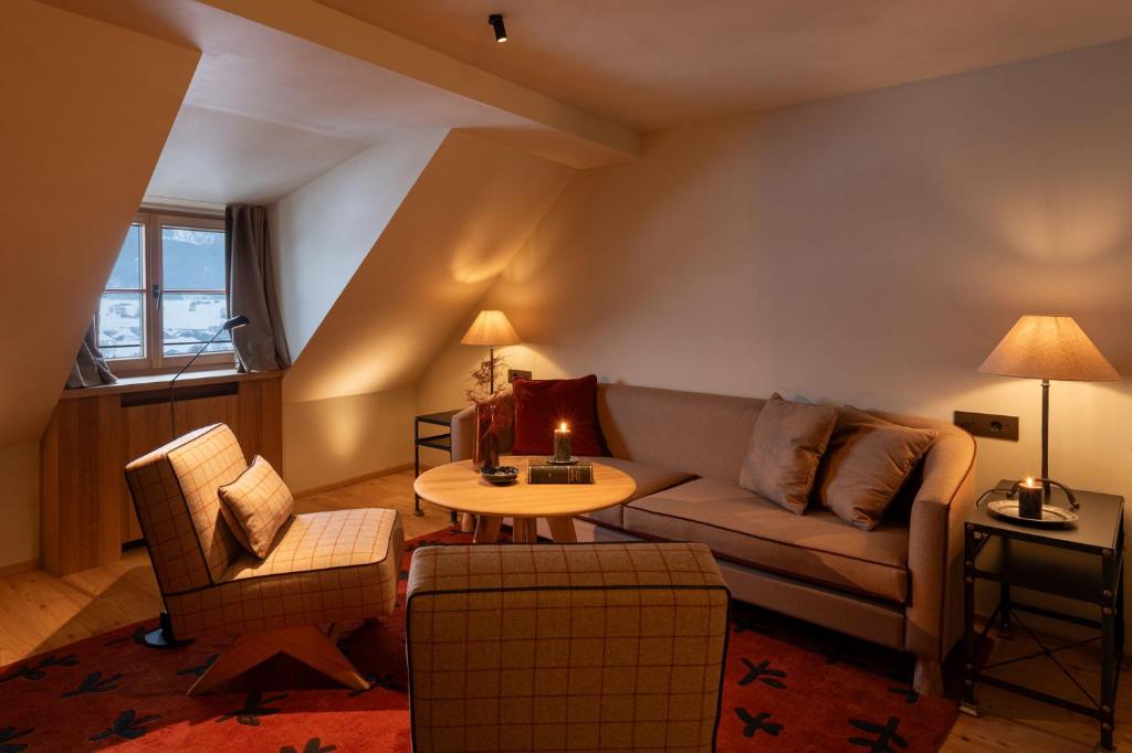 Castel Badia - The Leading Hotels of the World - Suite Mit Bergblick