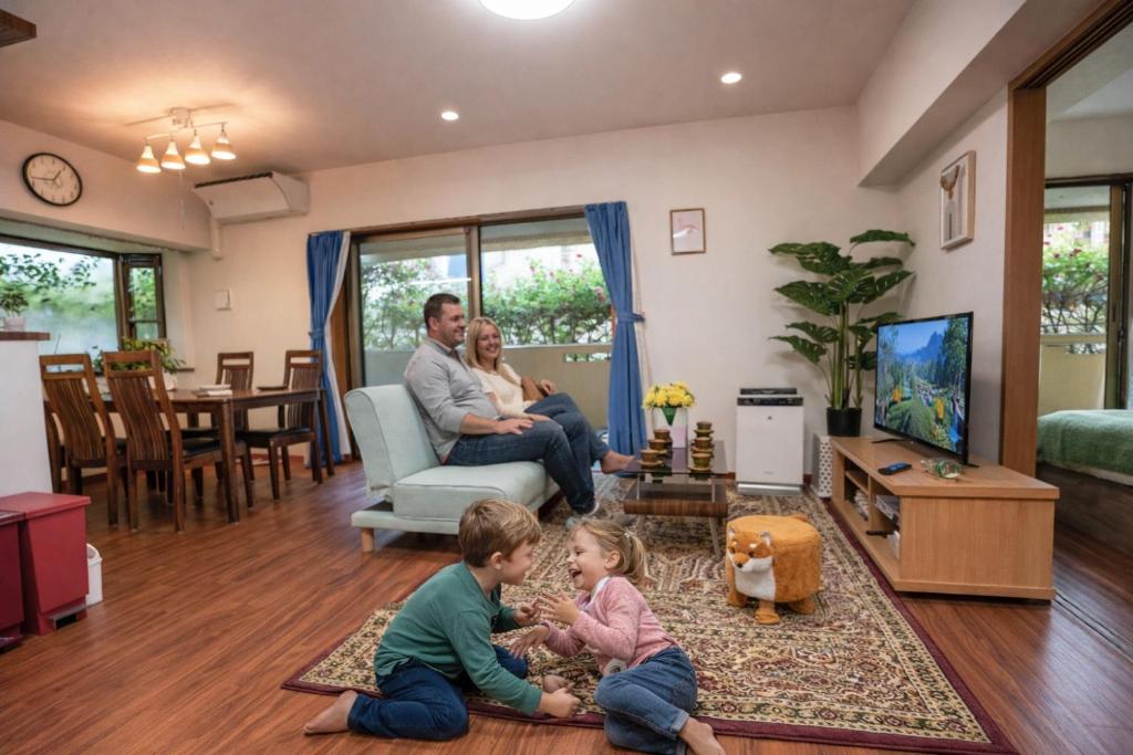 Family-Friendly 2BR Apt in Tokyo 3 min to Yahiro St ation, Near Skytree
