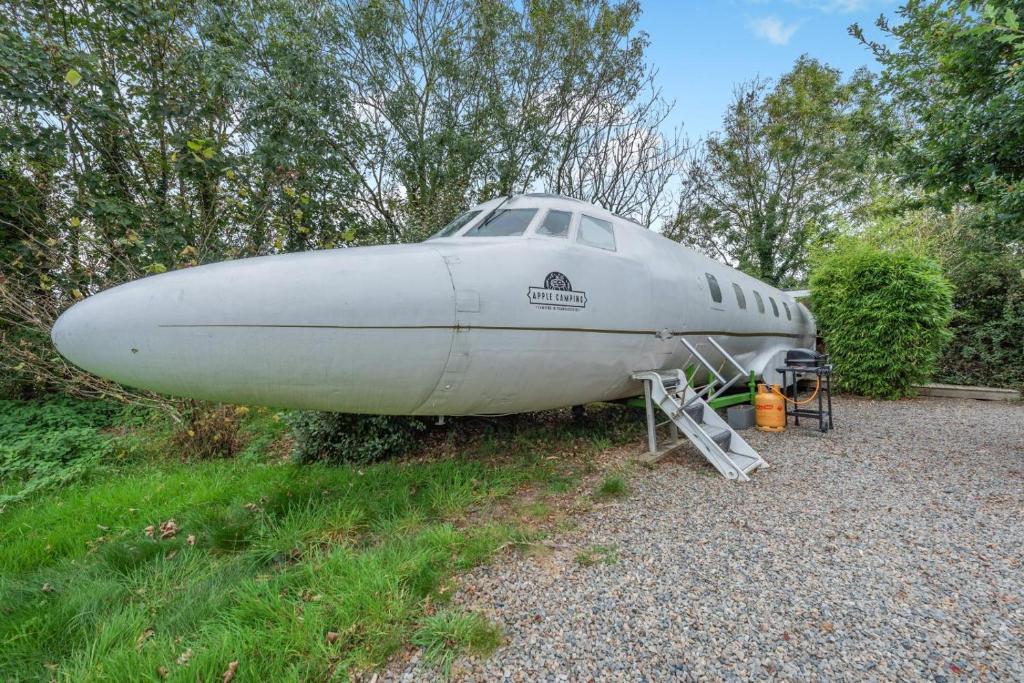 a plane sitting on display in a field at 1 Bed in Redberth oc-s33669 in Redberth