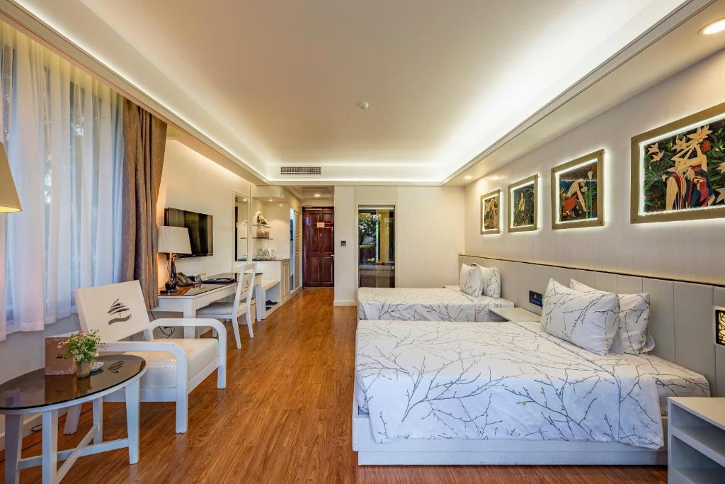 Phòng Deluxe 2 Giường Đơn Nhìn Ra Vườn