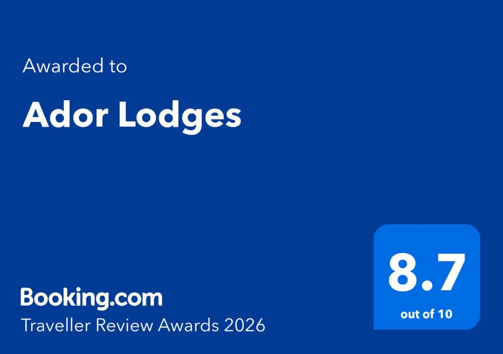 Certifikát, hodnocení, plakát nebo jiný dokument vystavený v ubytování Ador Lodges - Kruger Road