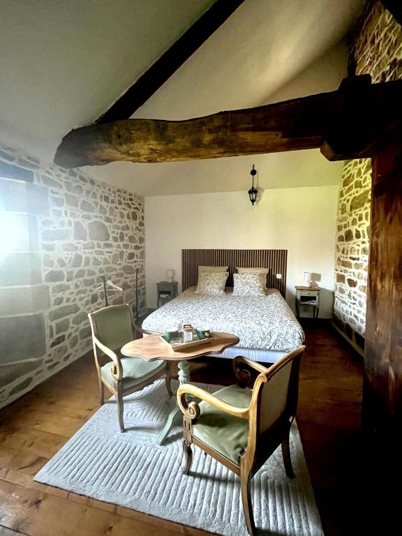 Manoir de Fornebello 16e siècle - Chambres d'Hôtes de prestige avec piscine - ダブルルーム