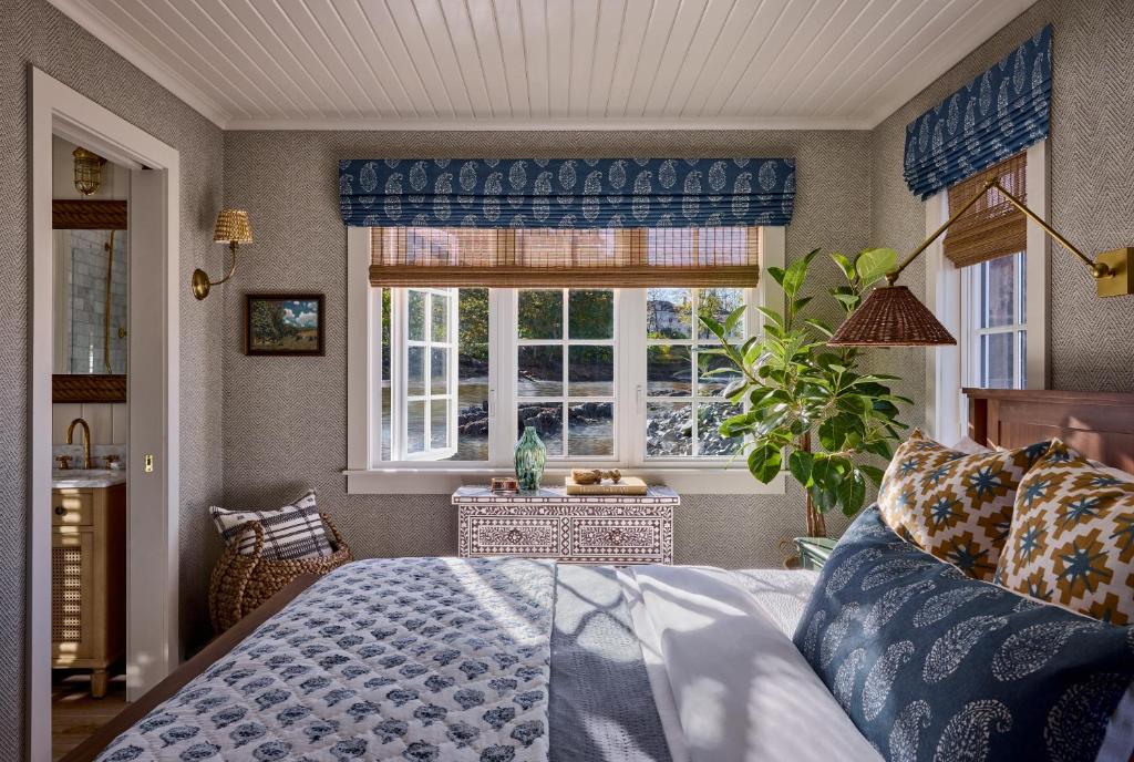 a bedroom with a bed and a window at The White Barn Inn & Spa, Auberge Collection in Kennebunk