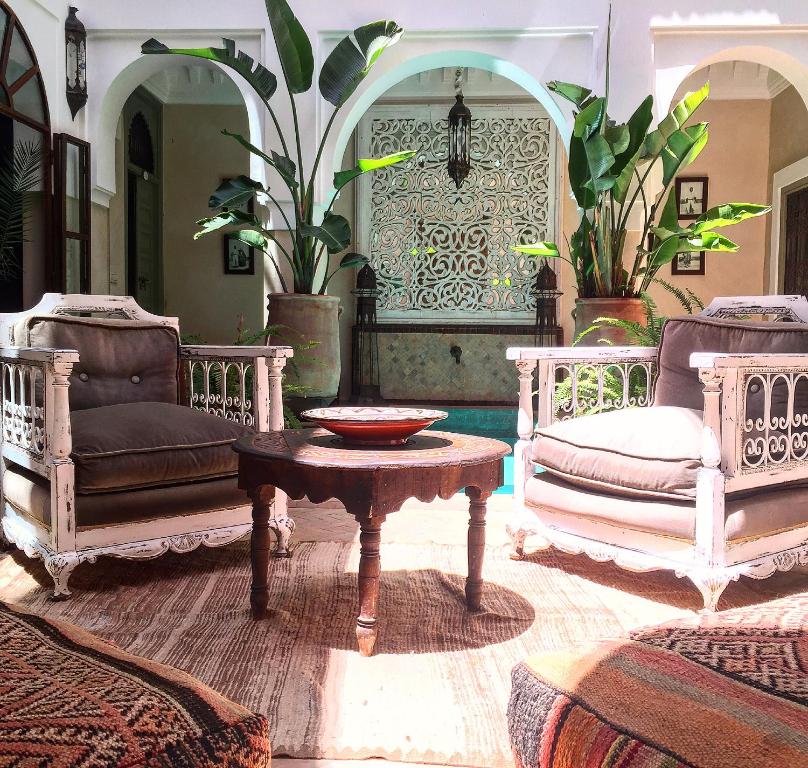 Posezení v ubytování Riad Palacio De Las Especias