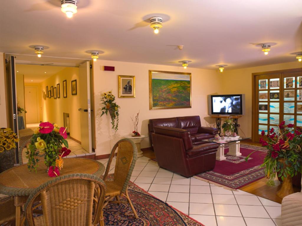 TV a/nebo společenská místnost v ubytování Hotel Ristorante Panoramico