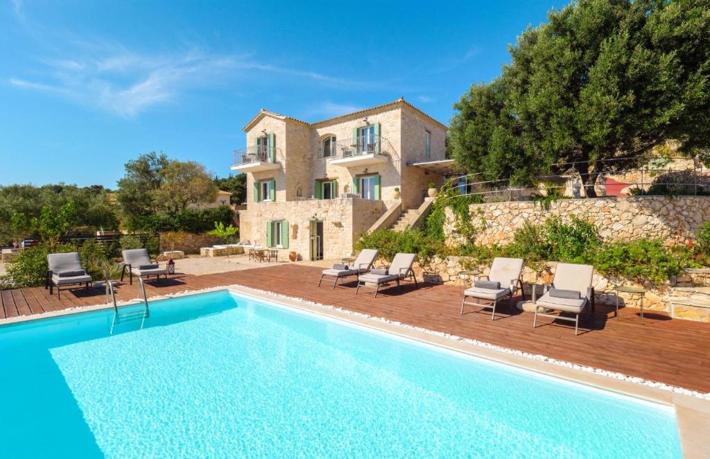 an image of a villa with a swimming pool at The Yiameli Collection - Levandi in Zakynthos