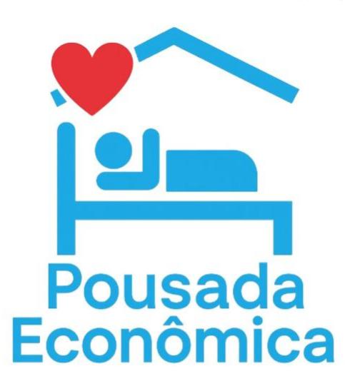 a logo for a hospital with a heart at Alojamento Pousada Economica Canoas in Canoas