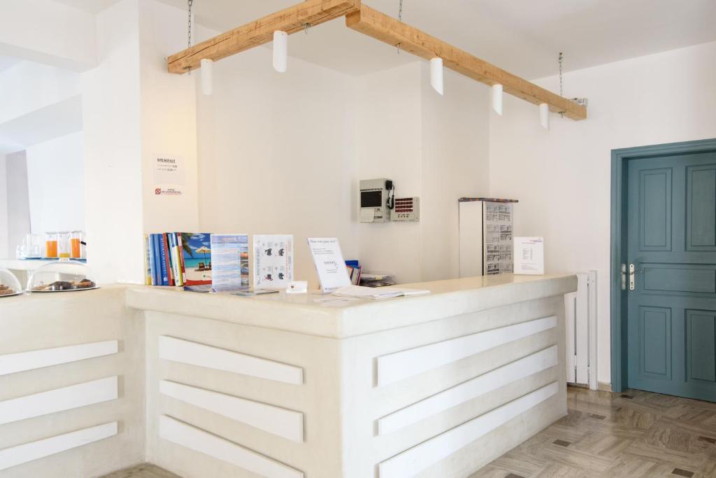 Kuchyň nebo kuchyňský kout v ubytování Iris Boutique Hotel