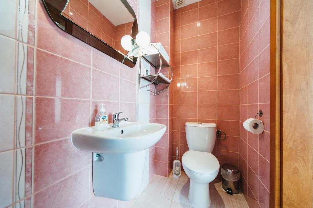 Kúpeľňa v ubytovaní Willa Promyk