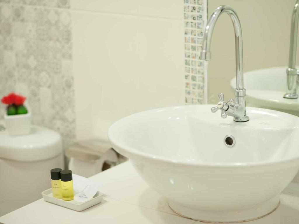 Koupelna v ubytování Baan Chokdee Pai Resort