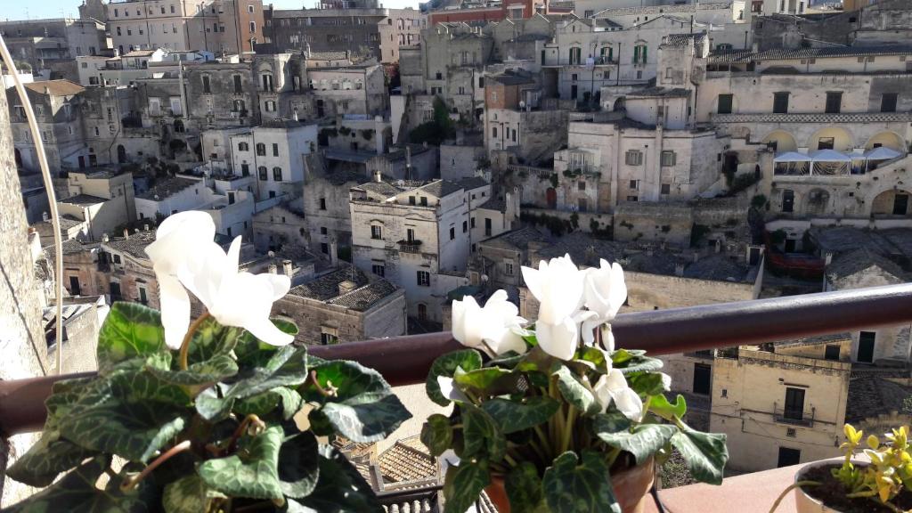 Nespecifikovaný výhled na destinaci Matera nebo výhled na město při pohledu z apartmánu