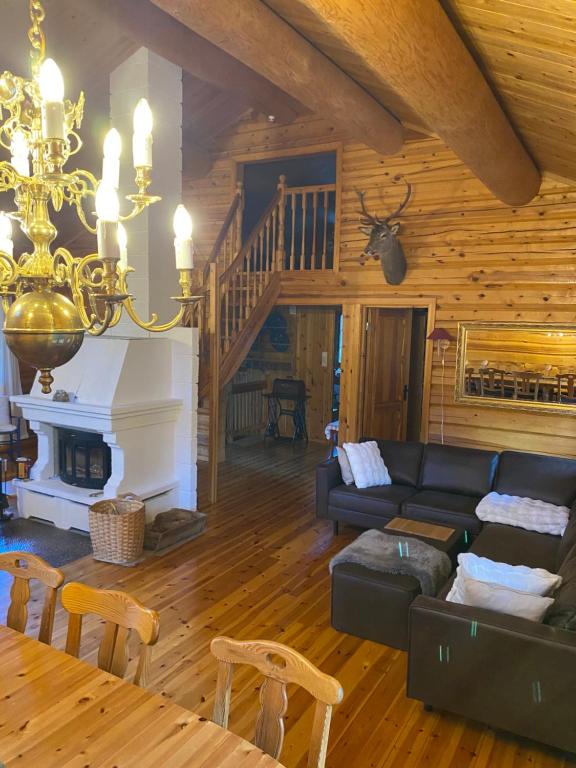 Et sittehjørne på Holmøy Lodge