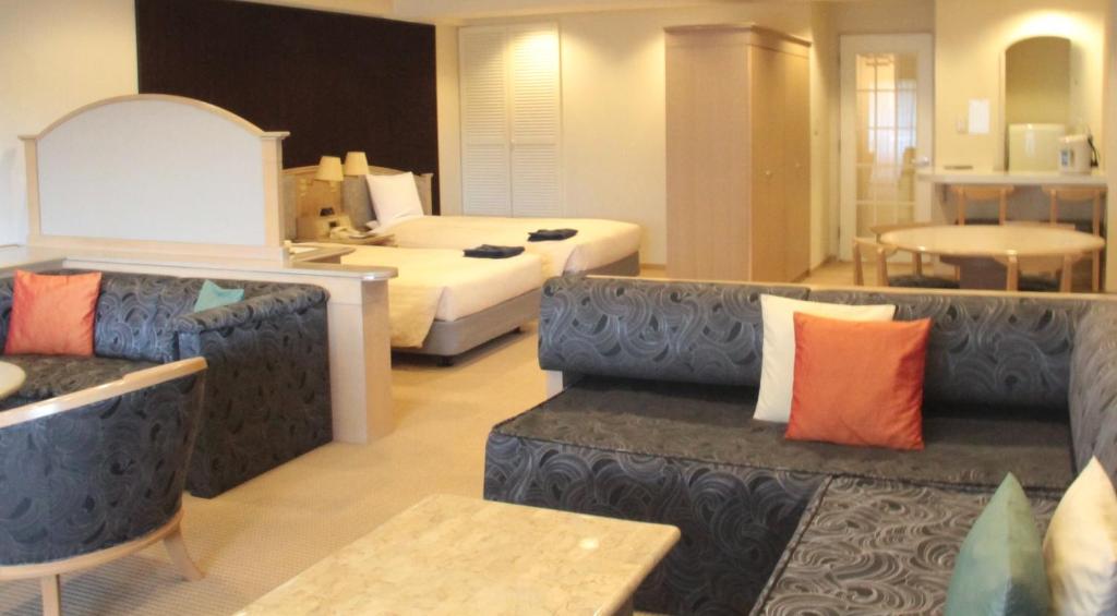 Postel nebo postele na pokoji v ubytování Hotel Cypress Karuizawa