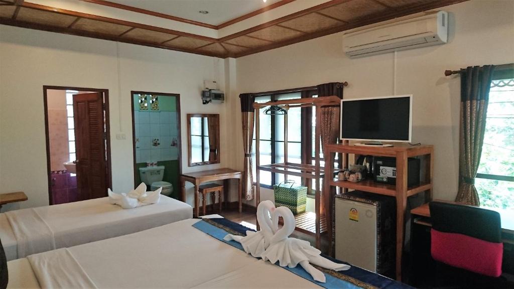 TV a/nebo společenská místnost v ubytování Macura Resort