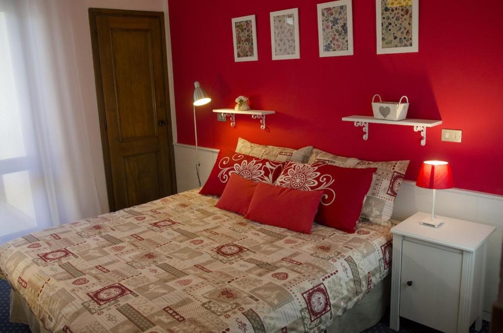 Postel nebo postele na pokoji v ubytování Albergo al Sole