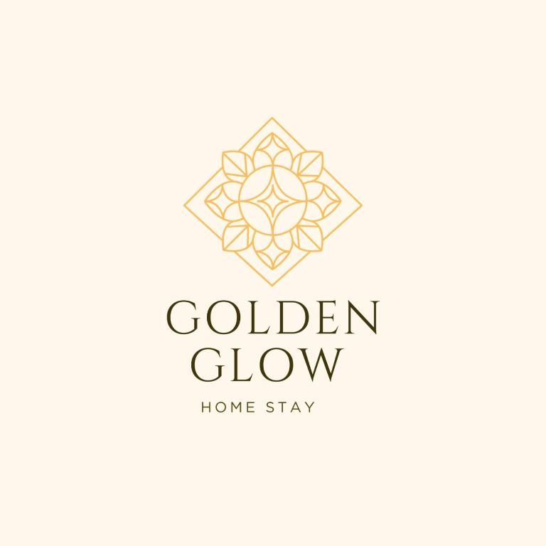 a logo for a garden show home stay at Golden Glow Stays in Shimla