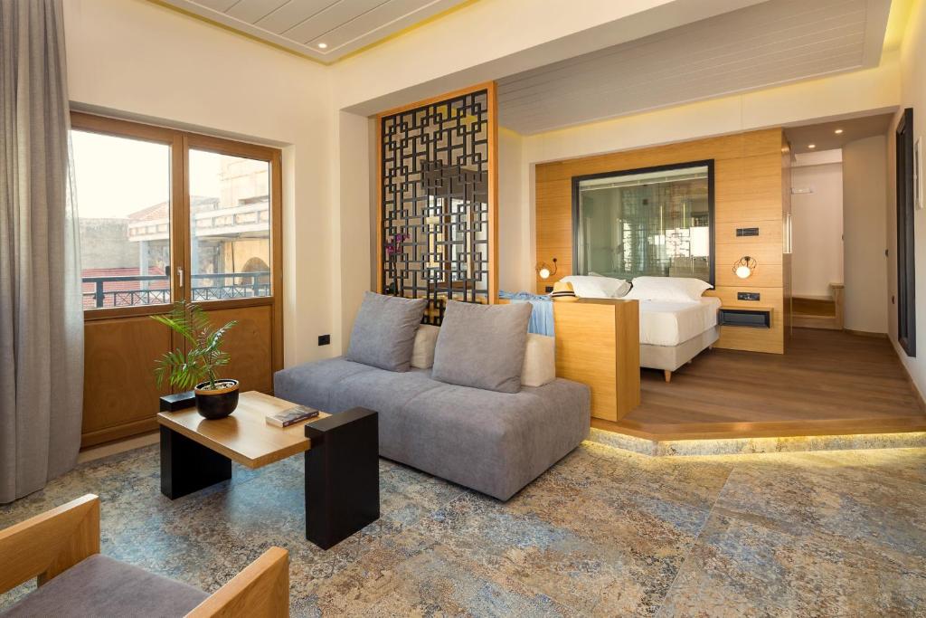 Posezení v ubytování Querini Luxury Suites