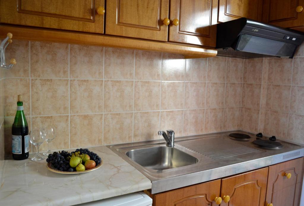 Kuchyň nebo kuchyňský kout v ubytování Villa Panorma