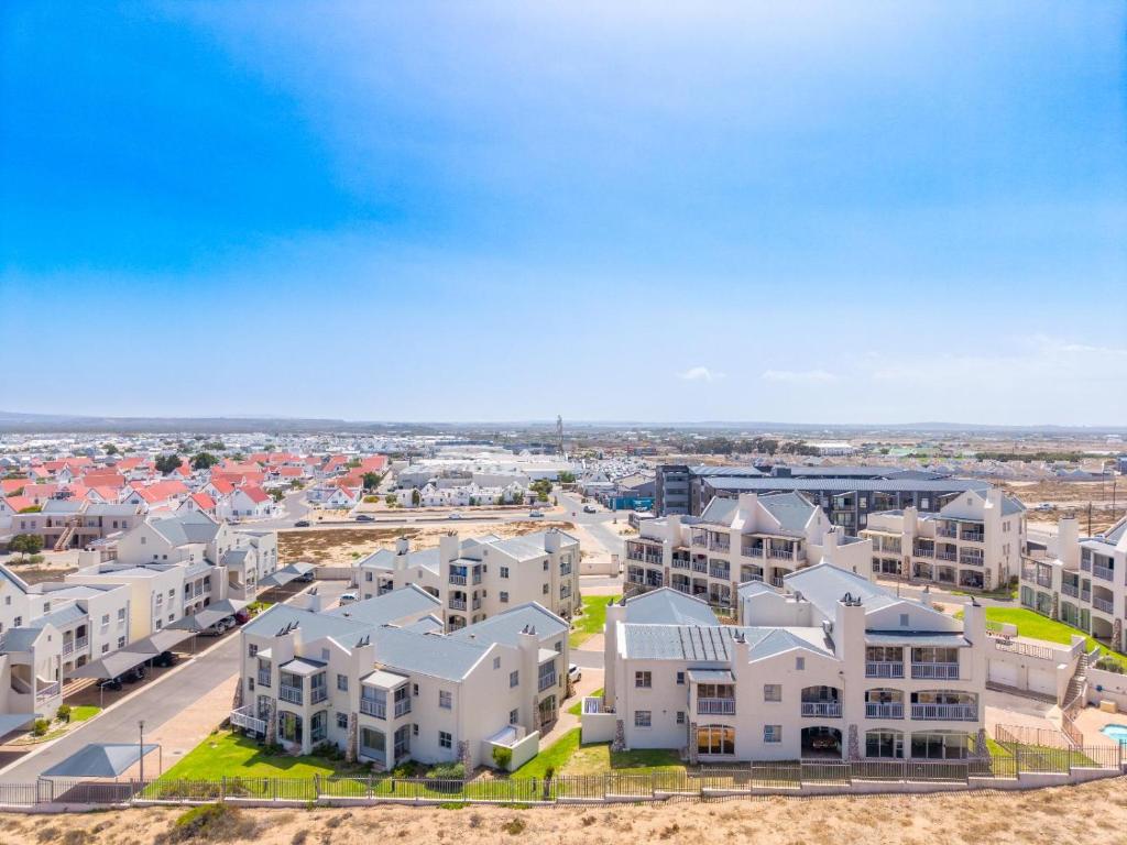 an aerial view of a city with white houses at Sunset Heights in Langebaan