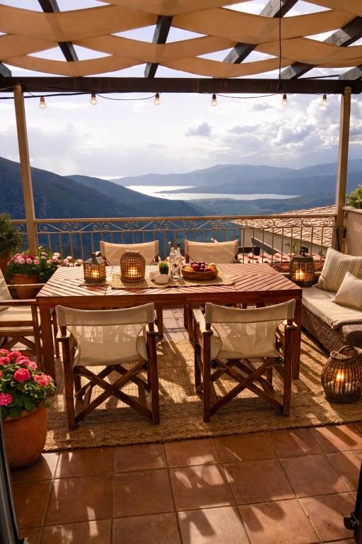 Casa Eleftheria Delphi 3 Bedroom Apartment with Large Balcony View