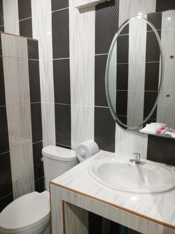 Koupelna v ubytování Honey Hotel Chiang Saen