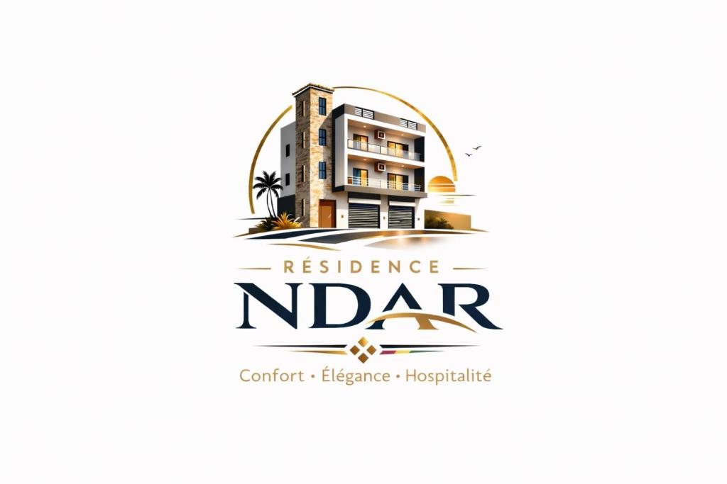 a logo for a residence indore hotel at Résidence NDAR CHAMBRES in Saint-Louis