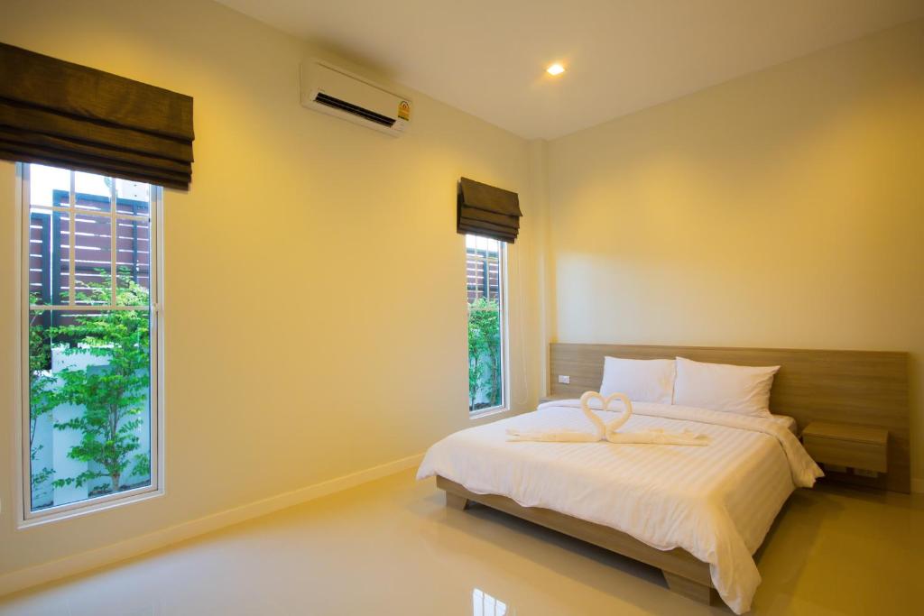 Postel nebo postele na pokoji v ubytování Luxury House in Hua Hin