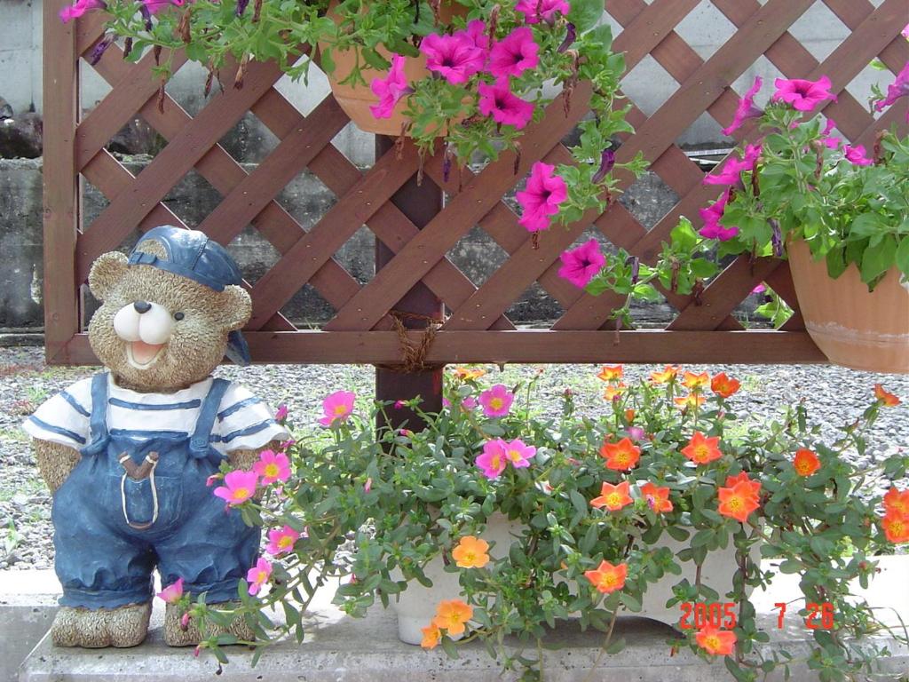 Zahrada ubytování Peanuts House Kumakuma
