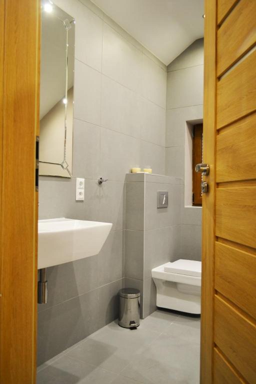 Koupelna v ubytování Apartamenty 66 c