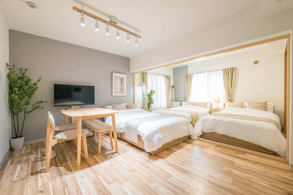 Sapporo Central Apartment 3 Beds Kitchen Free WiFi