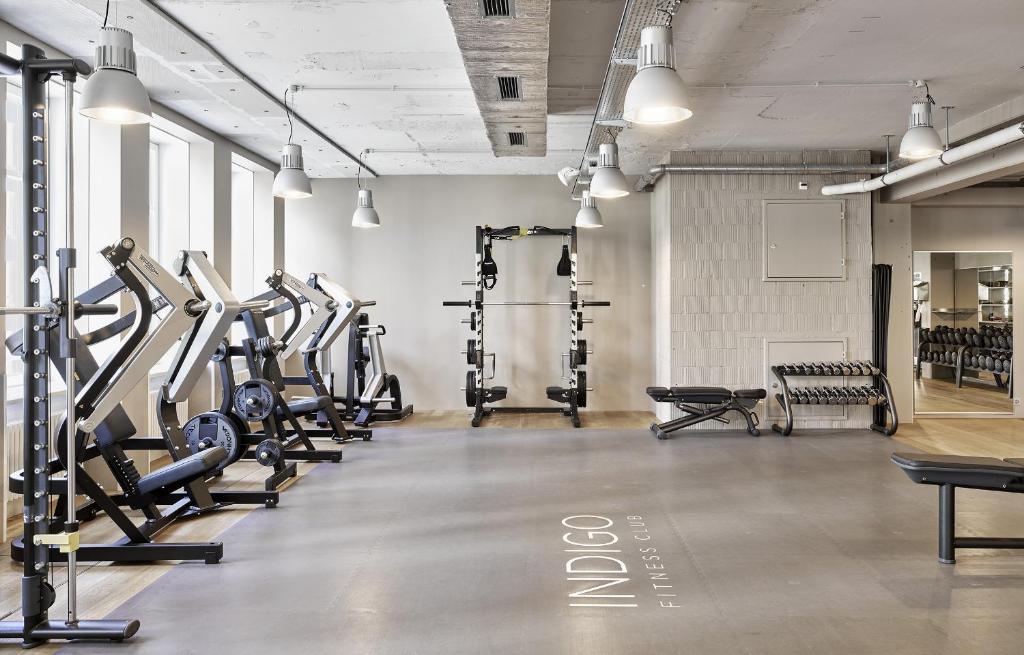 Fitness centrum a/nebo fitness zařízení v ubytování Boutique & Art Hotel Helvetia