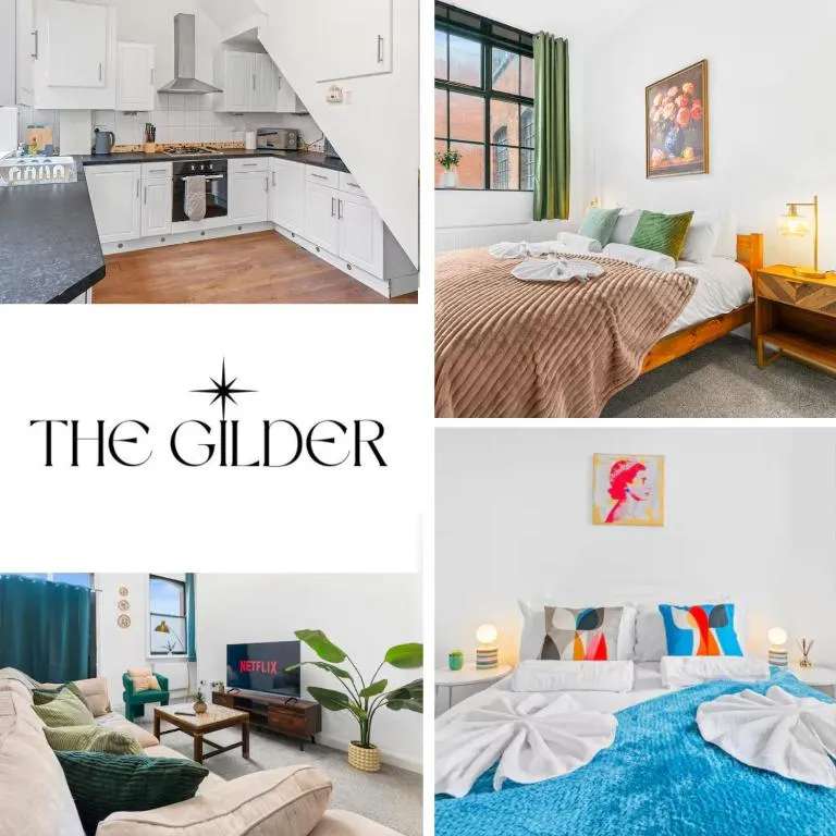 The Gilder 2BR Birmingham JQ with Parking & WiFi