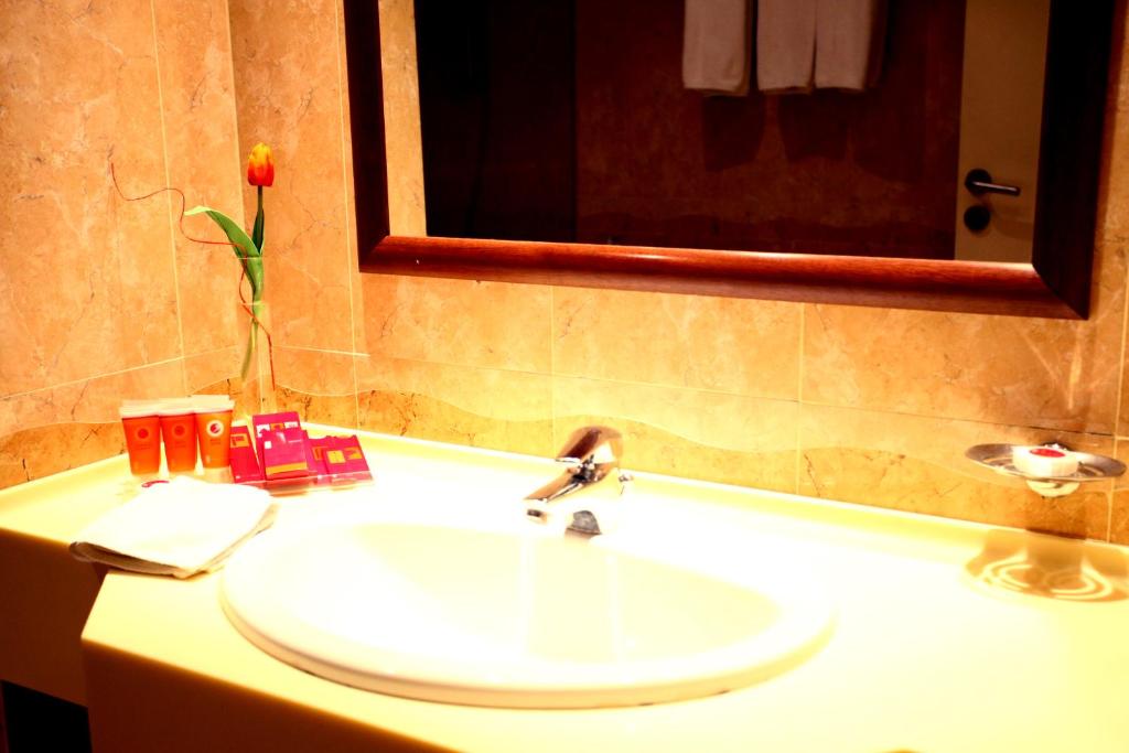 Koupelna v ubytování Markazia Suites