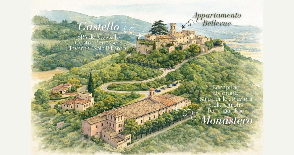 Relais Borgo Campello - King Studio With Sofa Bed (medieval Castle)