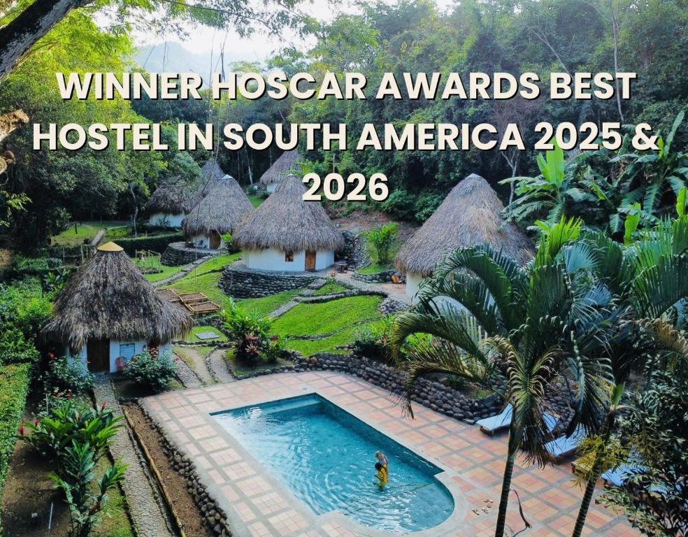 a hotel in south america with a swimming pool at Finca Carpe Diem Ecolodge in Minca