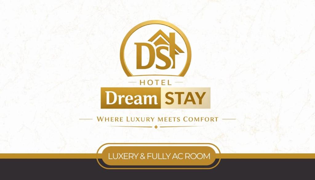 a logo for a hotel dream stay where luxury meets comfort at Hotel Dream Stay in Pānīpat