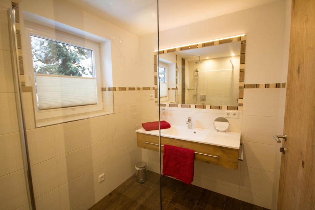 A bathroom at Haus Scheuerer
