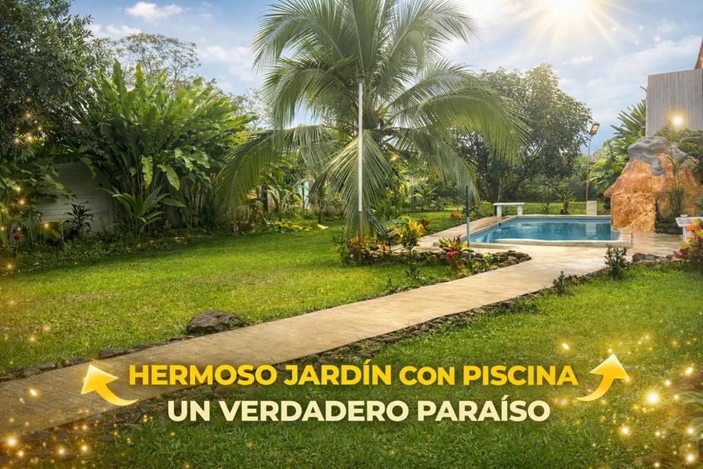 a villa in a resort with a swimming pool at Casa Bandera 54 in Guayabal