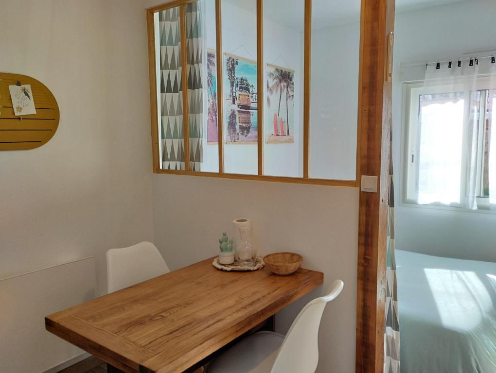 Llit o llits en una habitació de Coté Lac mini