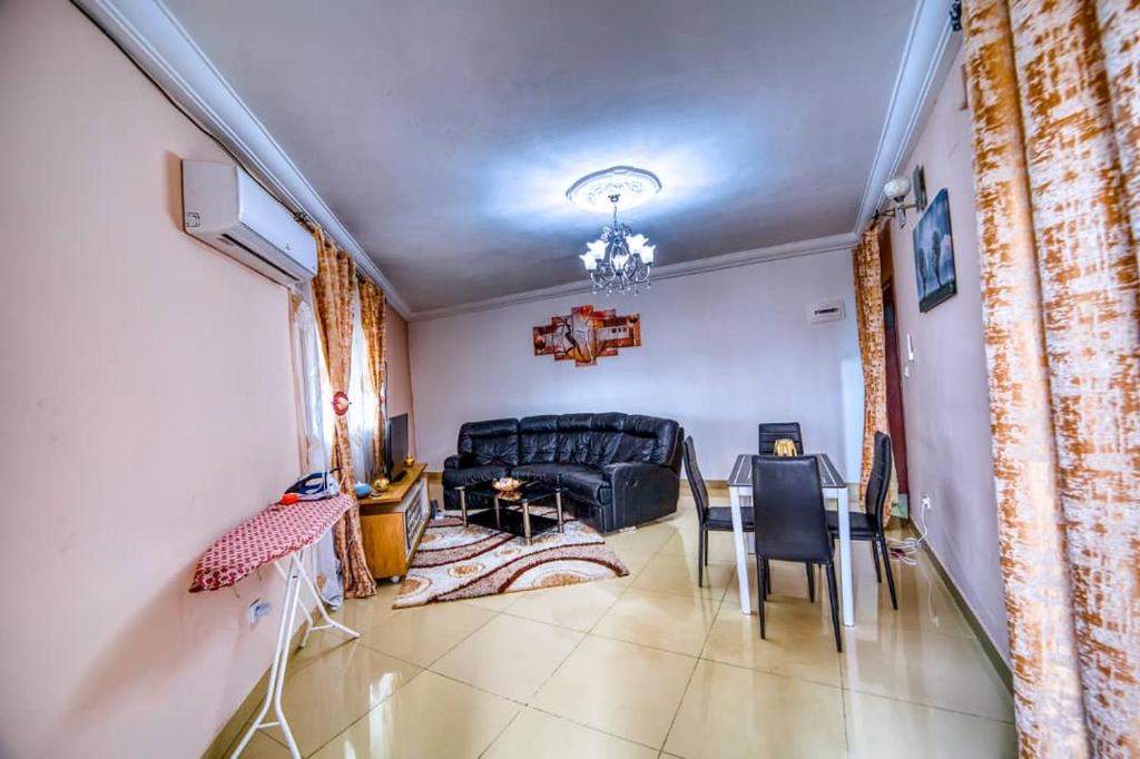 Posezení v ubytování Penthouse