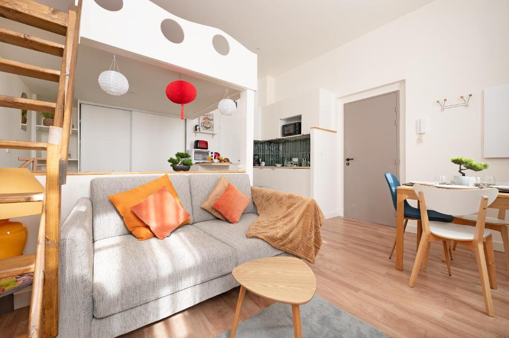 Le Cocon Japandi - Nice Central & Bright Loft