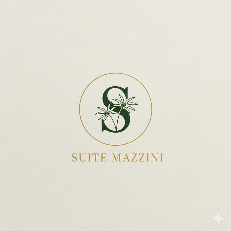 a letter psi with a palm tree in a circle at SuiteMazzini in Lamezia Terme