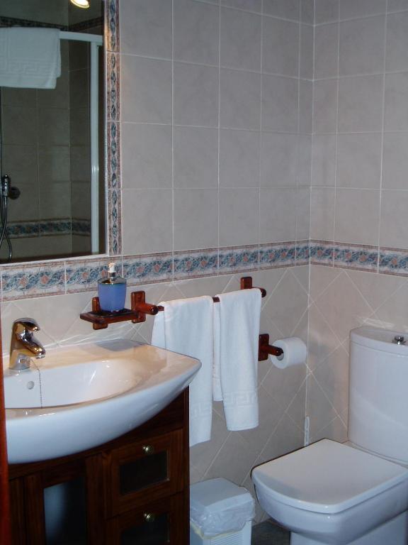 Koupelna v ubytování Casa Rural Erdikoetxe