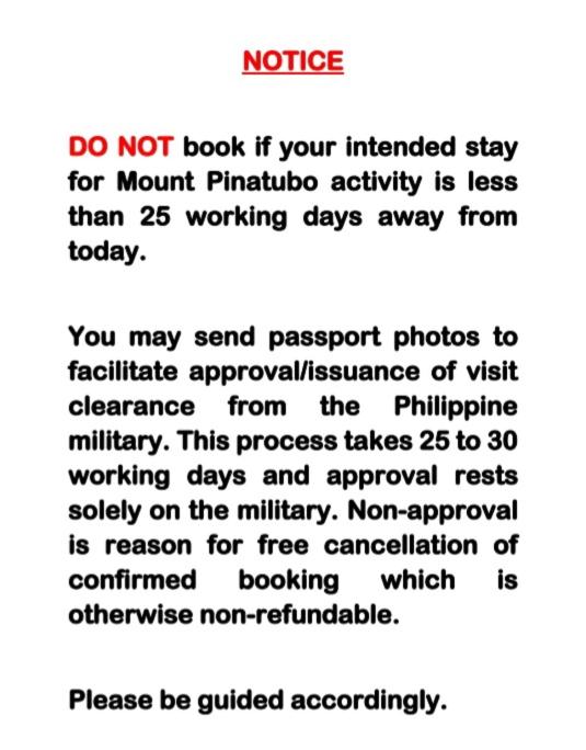 a screenshot of a cell phone with a text box at Mount Pinatubo Base Camp at CASA HERMOGINA in Santa Juliana
