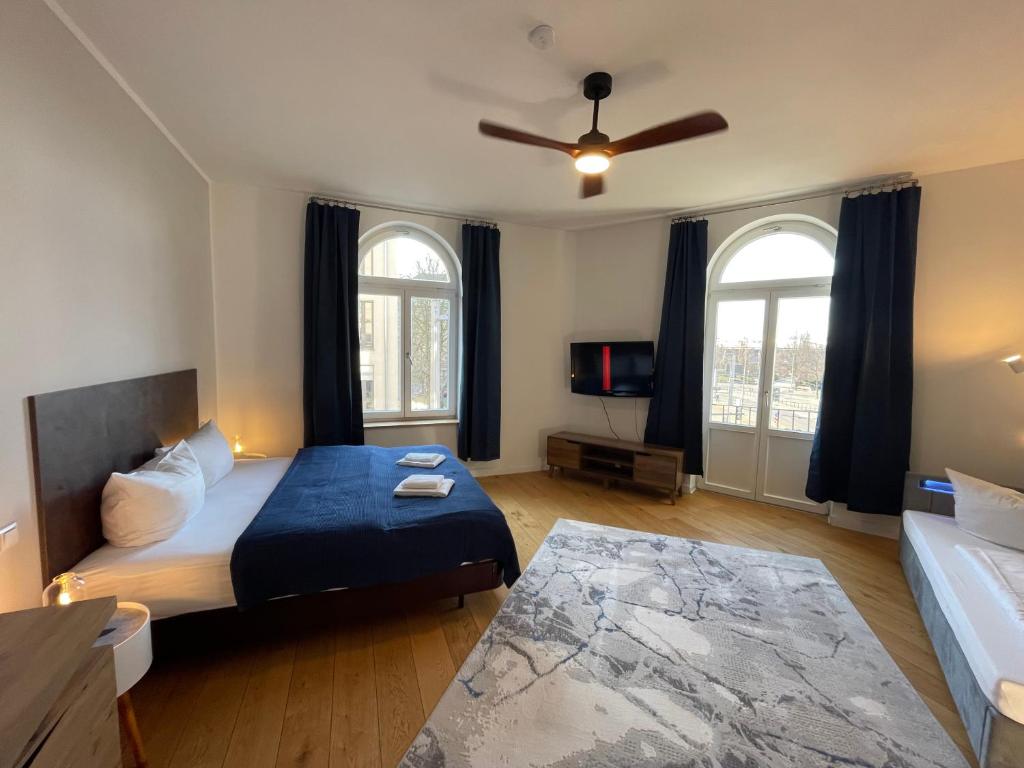 Apartments an der Arena Leipzig - Tek Yatak Odalı Daire