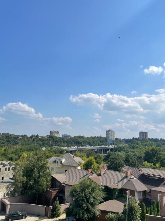 Vista general de Chisinau o vistes de la ciutat des de l'apartament
