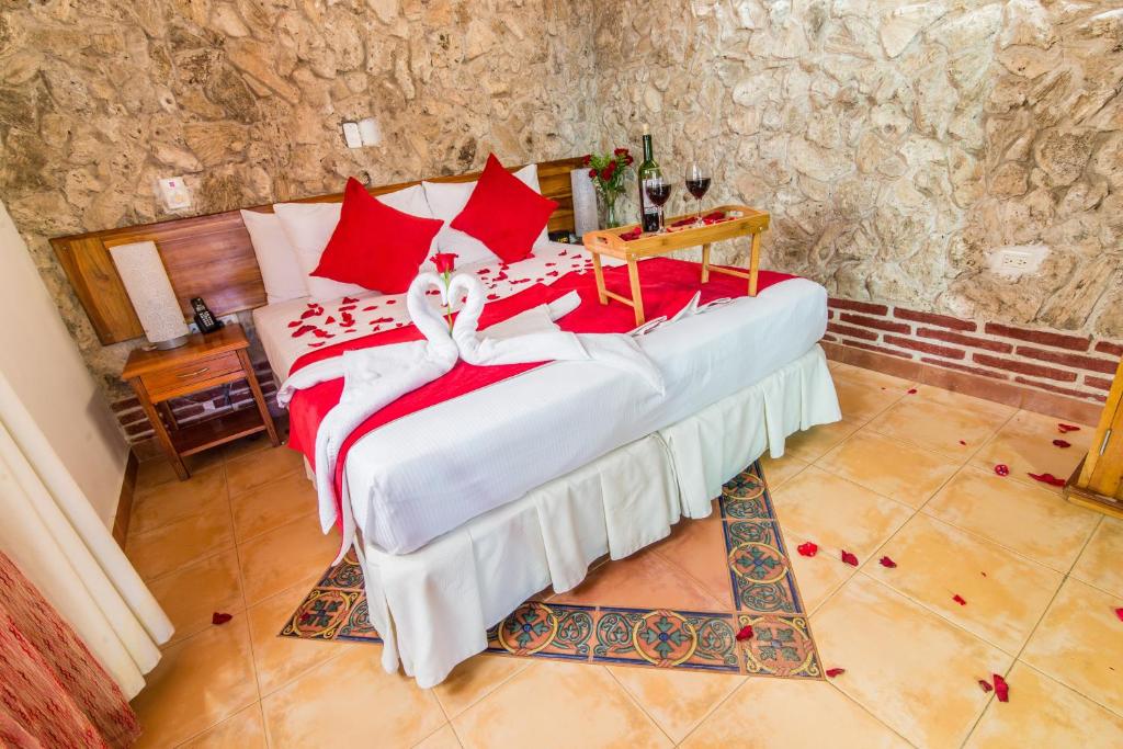 Postel nebo postele na pokoji v ubytování Hotel 3 Banderas