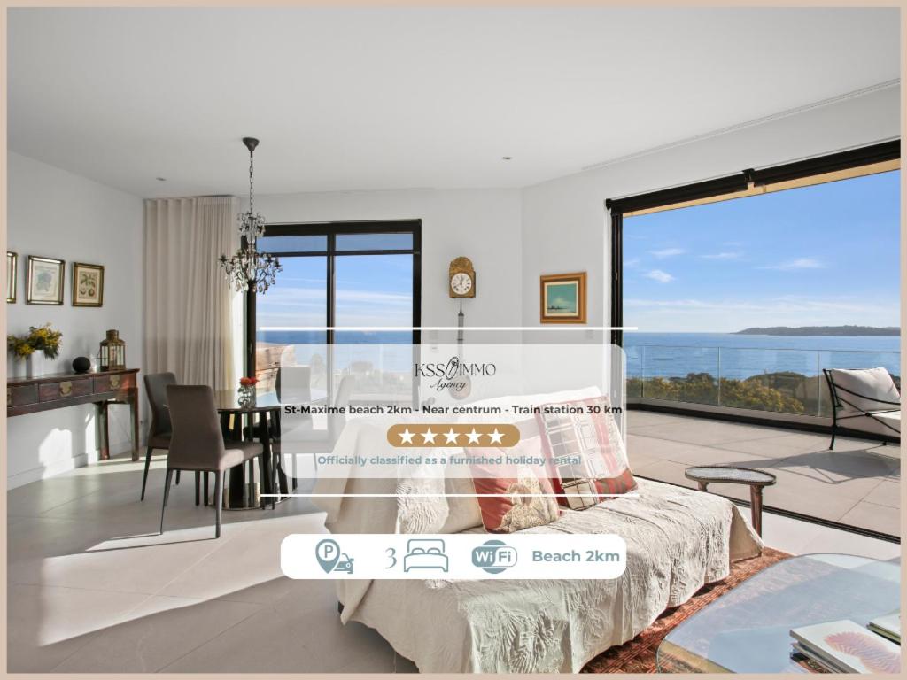 Appt de luxe 5 étoiles - Vue mer - 3 chambres