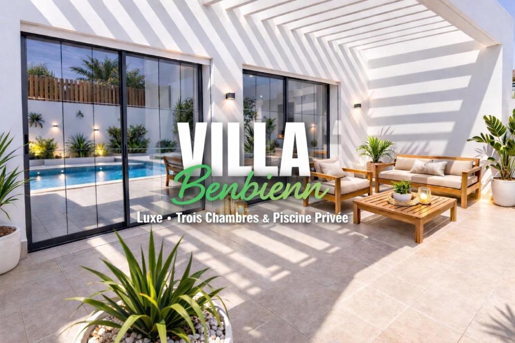 a rendering of a villa berkeley homepage at Villa Benbienn piscine iptv Billard américain wifi illimité très bon emplacement in Taguermess