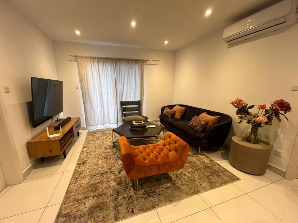 TV tai viihdekeskus majoituspaikassa Prime Aura Properties
